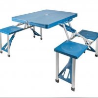 Сгъваема маса със столове за къмпинг , снимка 1 - Къмпинг мебели - 40116888
