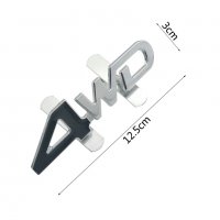 Качествена метал хром емблема 4WD за монтаж на предна решетка и задна врата на кола автомобил , снимка 10 - Аксесоари и консумативи - 35648302
