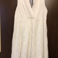 Дантелена рокля кремава Vero Moda , снимка 10 - Рокли - 37819205