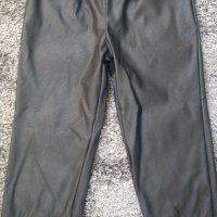 Кожен панталон в черен цвят с цип отпред, снимка 5 - Панталони - 31016263
