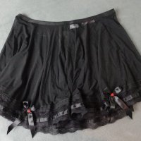 Lee Kleimann M/L прозрачна еротична тюлена пола с две сатенени панделки отпред, снимка 3 - Бельо - 42067717