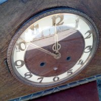 Оригинален стар каминен настолен часовник Механичен, снимка 1 - Антикварни и старинни предмети - 29707562