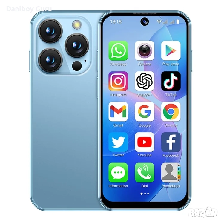 SOYES XS19 Mini смартфон 2GB RAM 16GB ROM 3.88 инча 2000mAh 3G, снимка 1