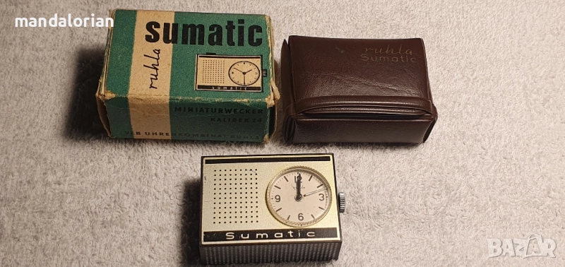 часовник SUMATIC RUHLA MINIATURWECKER TRAVEL ALARM , снимка 1