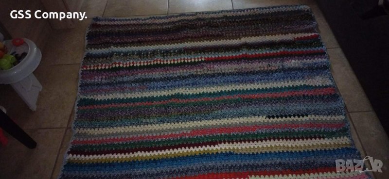 Ръчно плетено одеяло на една кука., снимка 1