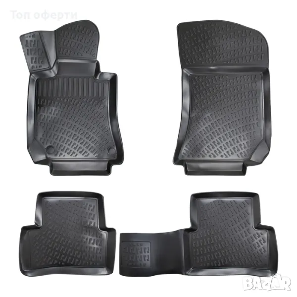Гумени Стелки Rizline 3D тип Легени К-кт 4 части за Mercedes E Class W211 W212 W213 , снимка 1