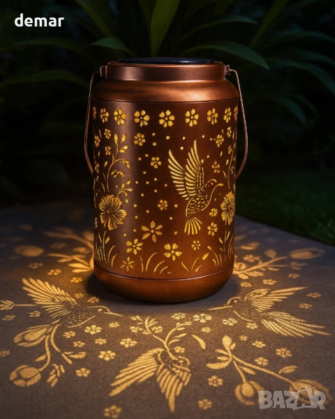 Соларна градинска лампа Hummingbird за мама, баба, жени, снимка 1