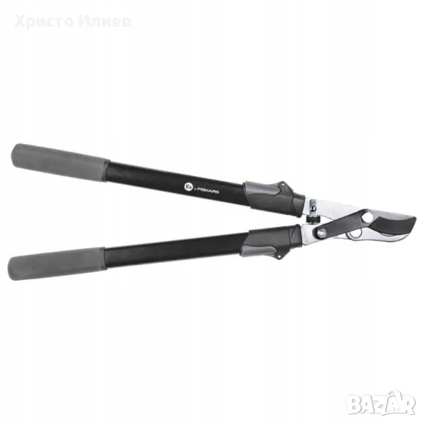 Градинска ножица за рязане на клони FISKARS Телескопична, снимка 1