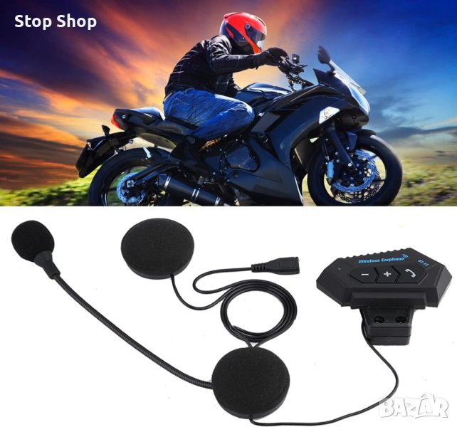 Bluetooth слушалки за мотор helmet motorcycle хендсфри , снимка 1