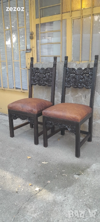 Столове-антикварни-2бр.№030, снимка 1