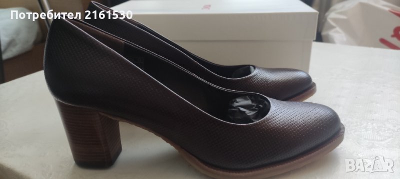 Обувки Zinda естествена кожа лак, снимка 1