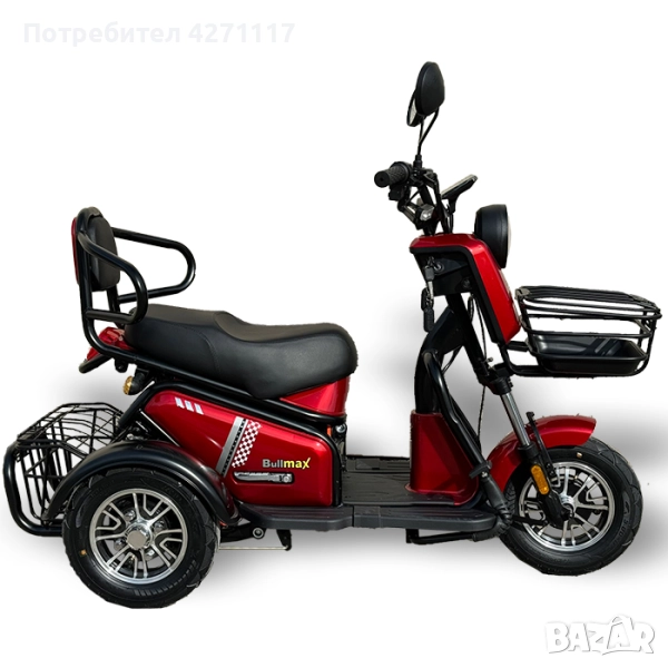 ПРОМОЦИЯ Електрическа Двуместна Триколка PUDDING 2000W мощният мотор, задно задвижване мод.2025г., снимка 1