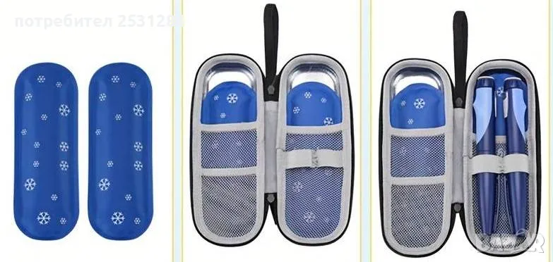 Преносима чанта за охлаждане на инсулин и лекарства , несесер за инсулин, снимка 1