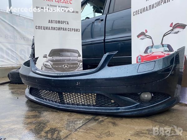 W221 AMG(2006-2009г.) - оригинална предна броня в много добро състояние, снимка 1