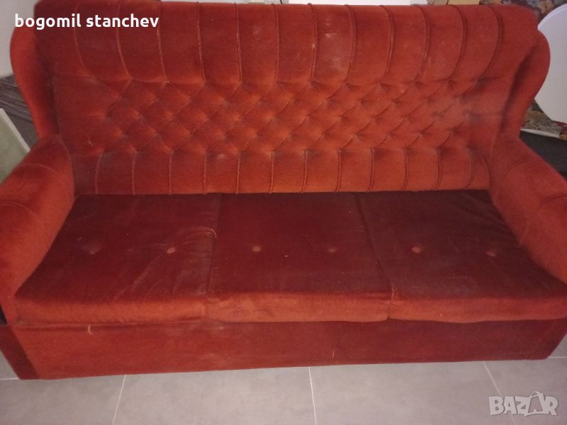 Диван 150лв ,фотьойл 60лв/бр. табуретка 40лв/бр., снимка 1