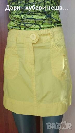 Жълта къса пола - трапец, на H&M🍀❤XS,S❤🍀арт.4340, снимка 1