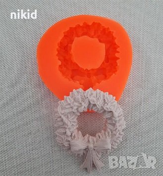 Венец с пандела силиконов молд форма фондан шоколад гипс декор украса, снимка 1