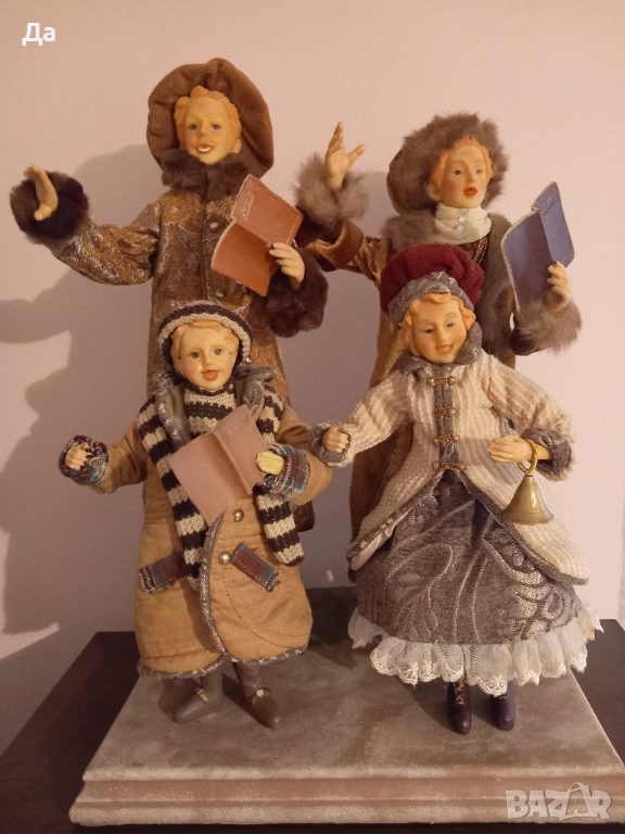 Викториански старинни английски Коледен хор, снимка 1