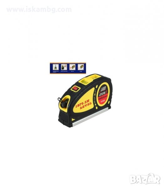 ЛАЗЕРЕН НИВЕЛИР С РОЛЕТКА ЗА ПРЕЦИЗНО ИЗМЕРВАНЕ - код 1036, снимка 1