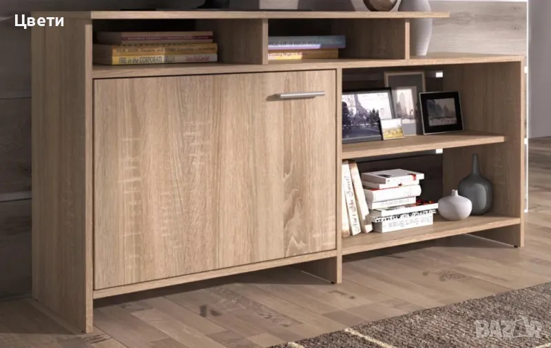 Тв шкаф с чекмедже и етажерки, снимка 1