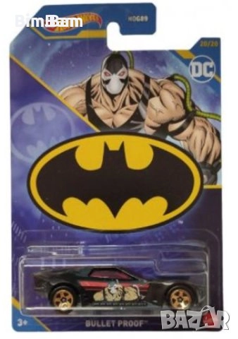 Оригинална количка Hot Wheels BATMAN - BULLET PROOF / Батман, снимка 1