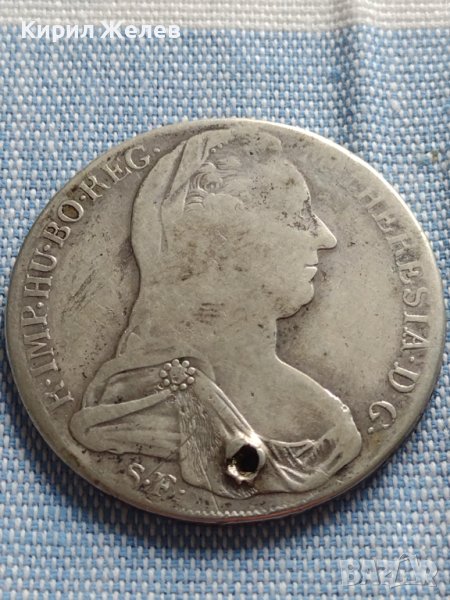 Сребърна монета 1 талер - Ранен Рестрайк 1780г. Мария Терезия 13804, снимка 1