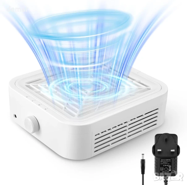 Gxpjycfob Уред за събиране на прах от нокти, прахоуловител за прах от нокти, мощен 120W, снимка 1