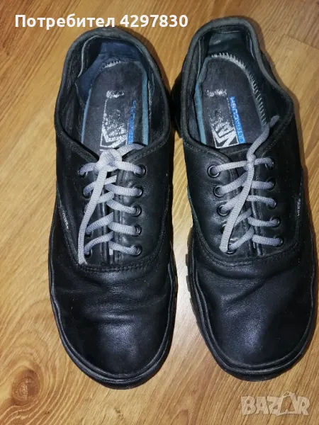 Черни кожени обувки Vans № 44, снимка 1