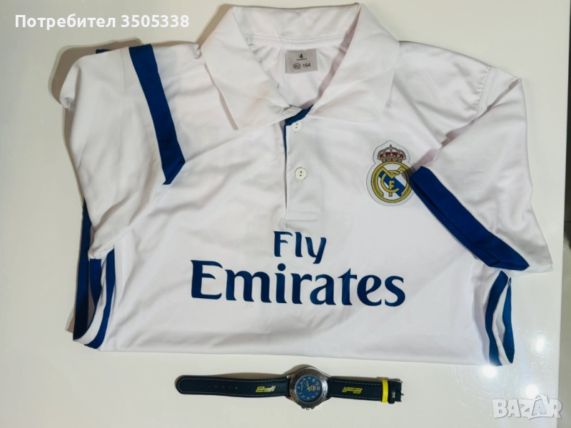 Комплект клубна футболна тениска Real Madrid/Ronaldo, с оригинален  часовник на Fenerbahçe SK, снимка 1