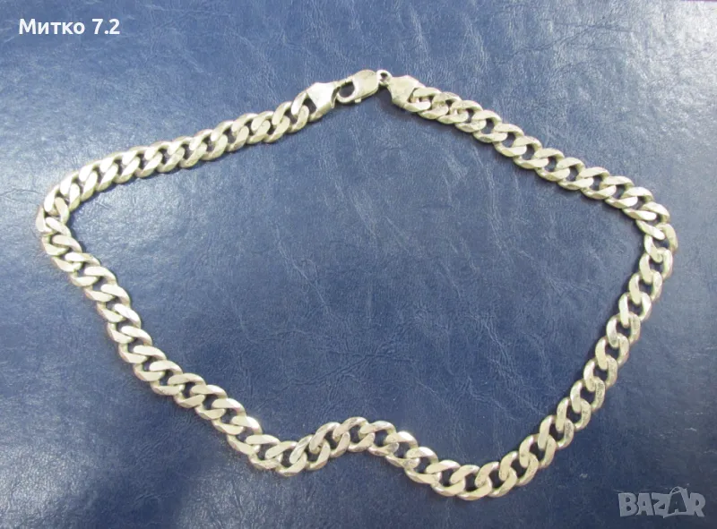 Сребърен ланец 3, снимка 1