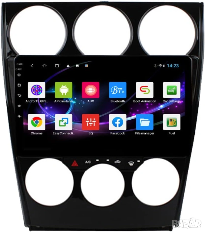 Мултимедия, за MAZDA 6, Двоен дин, Навигация, МАЗДА 6, дисплей 2 Дин, плеър 9“ екран, Android, MP3, снимка 1