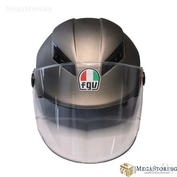 Каска за мотор - PA538 С Визьор и Спойлер - Графит, снимка 1