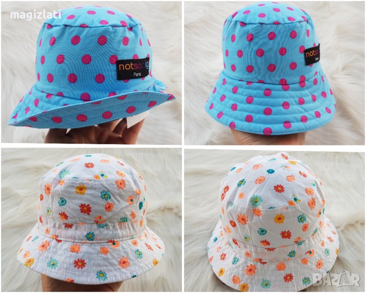 Летни шапки за бебе 62-68см., снимка 1