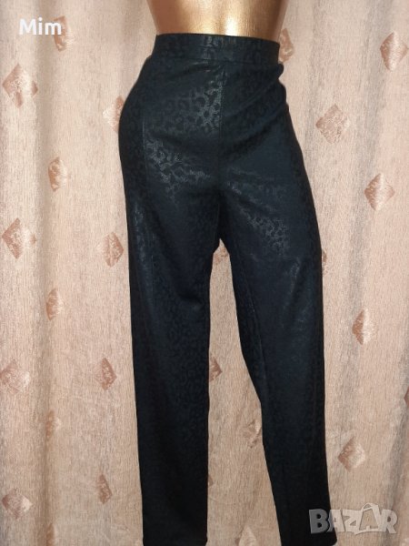  46 Черен клин от кожен змийски принт , снимка 1