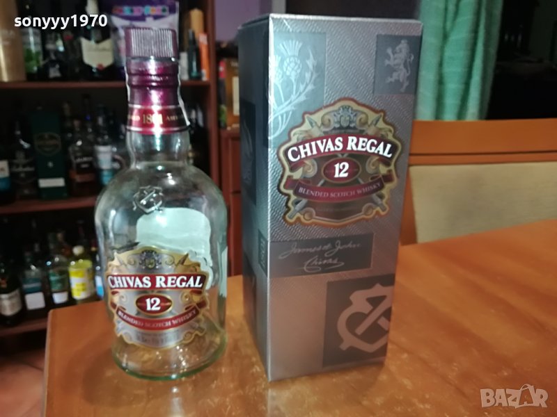 CHIVAS REGAL 12-ПРАЗНО ШИШЕ И КУТИЯ ЗА КОЛЕКЦИЯ 3006222037, снимка 1