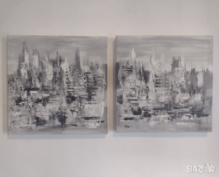 Комплект картини "Градът/Отражения", снимка 1