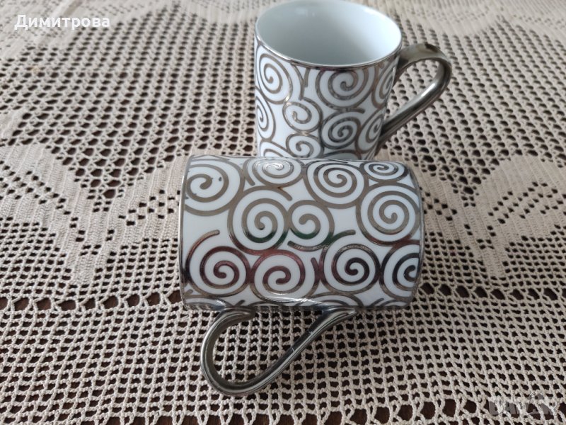 Ръчно рисувани чаши 2бр., снимка 1