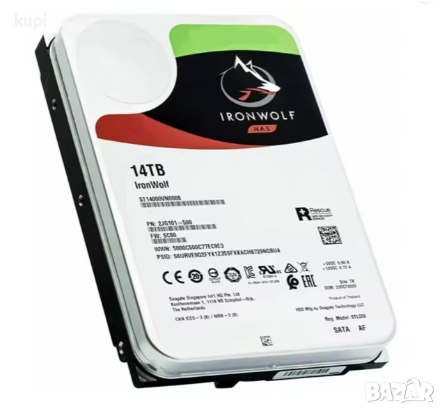 Хард диск 14 TB 3.5" SATA 6Gb/s 7200 RPM 256MB - NAS HDD Enterprise Hard Disk, снимка 1
