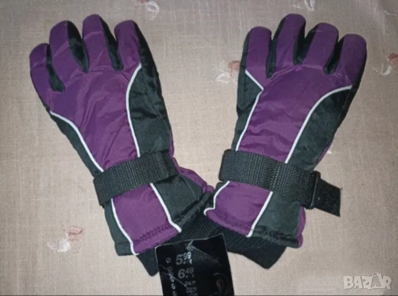 Нови лилави дамски ски ръкавици , снимка 1