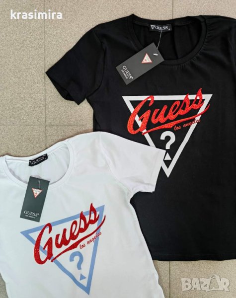 Тениски на "GUESS " в черно , снимка 1