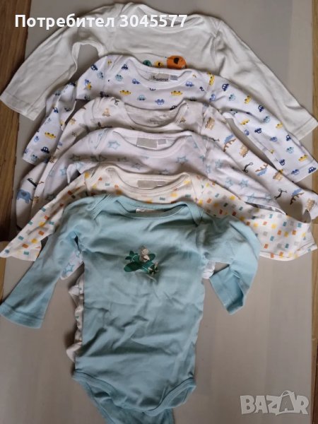 Боди Бодита с дълъг ръкав 6 броя размер 86/92 , снимка 1