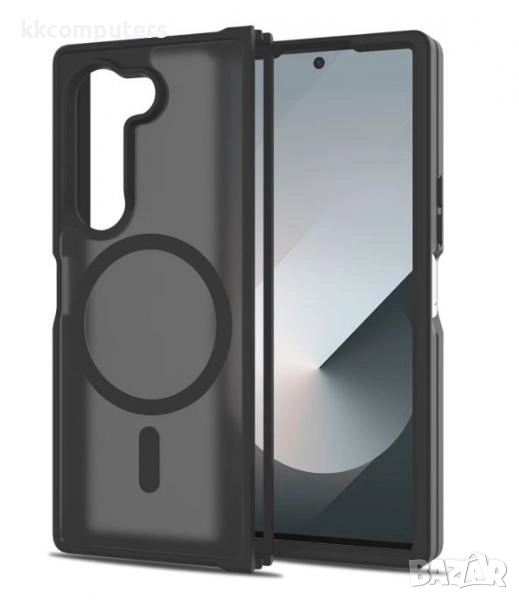 Калъф силикон мат MagSafe / Черен / за Samsung Z Fold 6 Баркод : 3132982, снимка 1