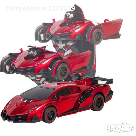 Играчка 2 в 1 робот трансформърс и кола с дистанционно управление, снимка 3 - Коли, камиони, мотори, писти - 52163770