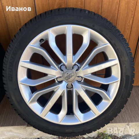 235х45х19 Dunlop 4 броя зимни гуми и 4 броя оригинални джанти на Audi, снимка 3 - Гуми и джанти - 48715547