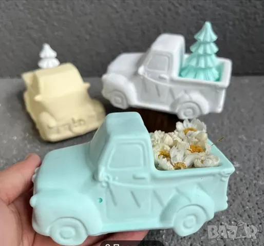 Молд Коледен камион кашпа, снимка 2 - Форми - 48104700