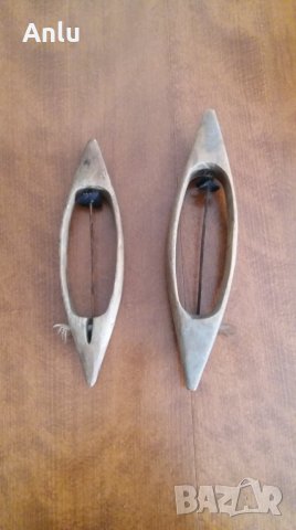 Автентични, дървени совалки за стан на 70 -80 години, снимка 4 - Антикварни и старинни предмети - 31930615