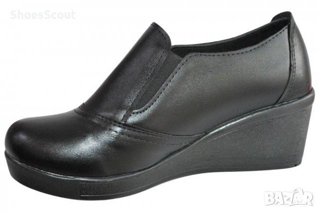 Дамски ежедневни обувки на платформа - черни, снимка 2 - Дамски ежедневни обувки - 39894987