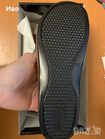 Чисто нови дамски италиански , английски кожени 38,39 ; 8 1/2 ;кожени чехли с лепка 38, снимка 6 - Дамски елегантни обувки - 49959499