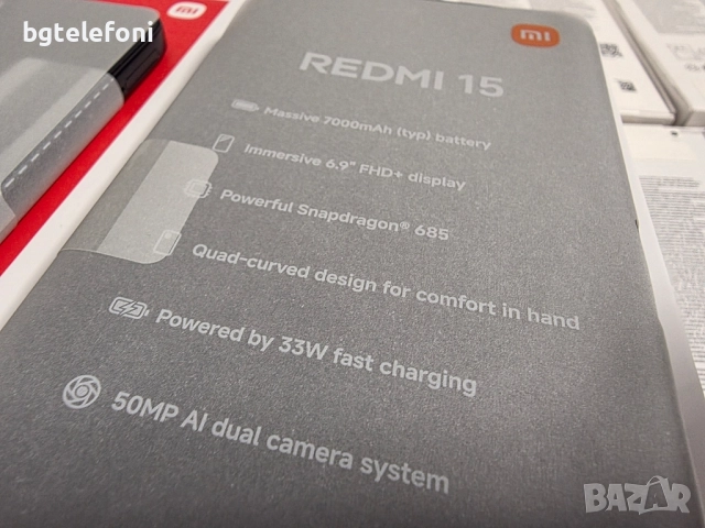 Xiaomi Redmi 15 6/128,чисто нови,черни, снимка 6 - Xiaomi - 51979873