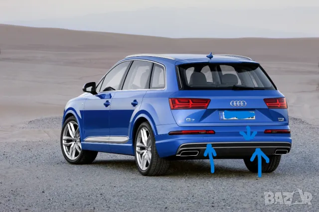 Лайстна за задна броня Audi Q7, 2016-2019г. S-line sq7